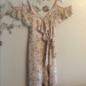 FLOWERY FLOWY SETTLED DRESS